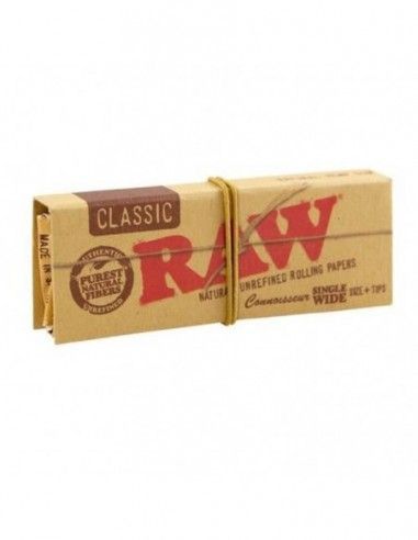 Papel Raw Classic Single Wide Connoisseur 70Mm...